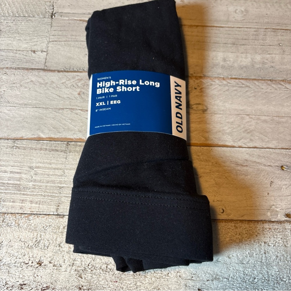 Old Navy Bike Shorts Black Size XXL High-Rise Long Women's NWT! - Picture 4 of 11